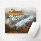 Tapis De Souris Psaume 19:1 Bible Verse Gloire de Dieu Mousepad (Avec souris)