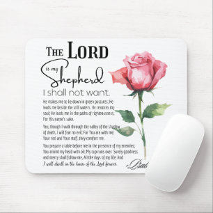 Tapis De Souris Psaume 23 Le Seigneur est ma Fleur berger