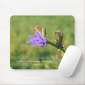 Tapis De Souris Psaume 37:24 Fleur sauvage Pad (Avec souris)