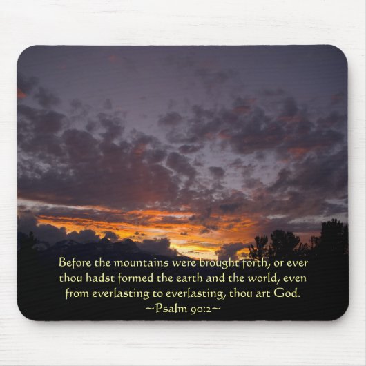 Tapis De Souris Psaume 90:2 Sierra Sunset (Devant)