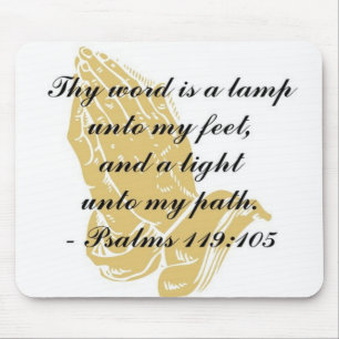 Tapis De Souris Psaumes 119:105 Mousepad