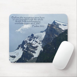 Tapis De Souris Psaumes 90:2 Montagnes Rocheuses Inspirationnel