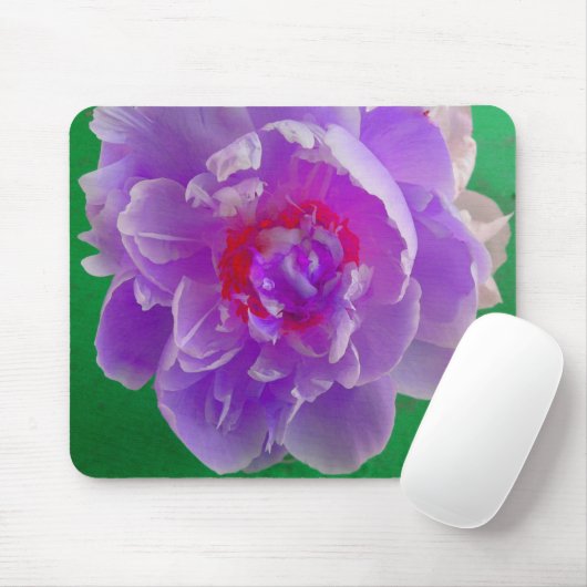 Tapis De Souris Pseudo-souris Peony pourpre (Avec souris)