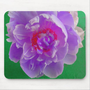 Tapis De Souris Pseudo-souris Peony pourpre