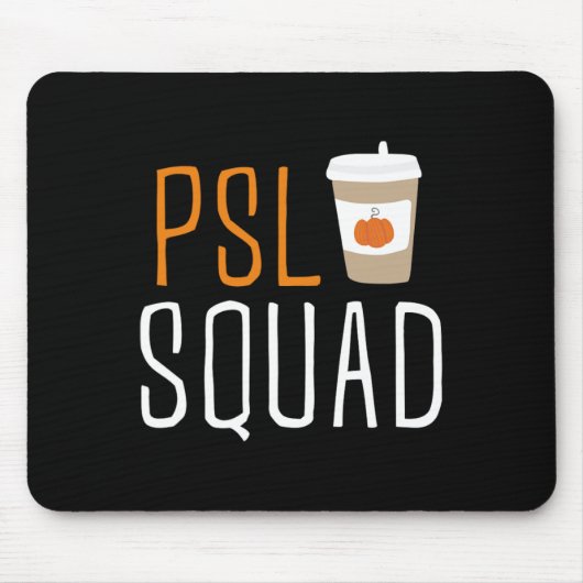 Tapis De Souris PSL Squad Citrouille Spice Latte Lover Automne Ha (Devant)