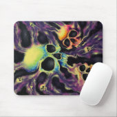 Tapis De Souris "Psychedelia" Grappe crânienne Art Designer Pad so (Avec souris)