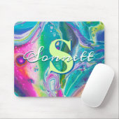 Tapis De Souris Psychédélic Acrylique Flow (Avec souris)