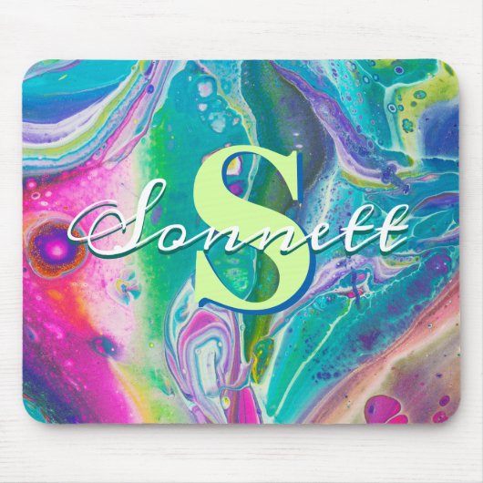 Tapis De Souris Psychédélic Acrylique Flow (Devant)