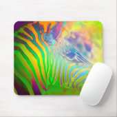Tapis De Souris Psychédélic Wild Life Zebra (Avec souris)