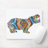 Tapis De Souris Psychédélique-Hippo (Avec souris)