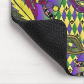 Tapis De Souris Psychédélique Mardi Gras Plumes Masques Cadeaux Vê (Coin)
