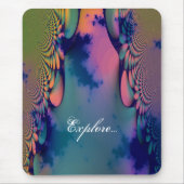Tapis De Souris Psychédélique Soixante-Siècle Cravate-Dye (Devant)