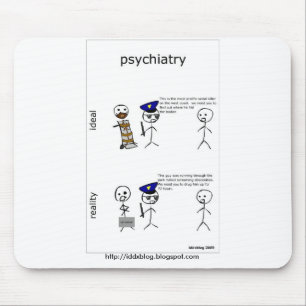 Tapis De Souris Psychiatrie Mousepad comique
