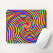 Tapis De Souris Psycho couleur tourbillon Mousepad (Avec souris)