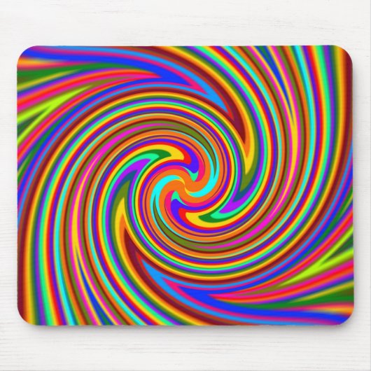 Tapis De Souris Psycho couleur tourbillon Mousepad (Devant)