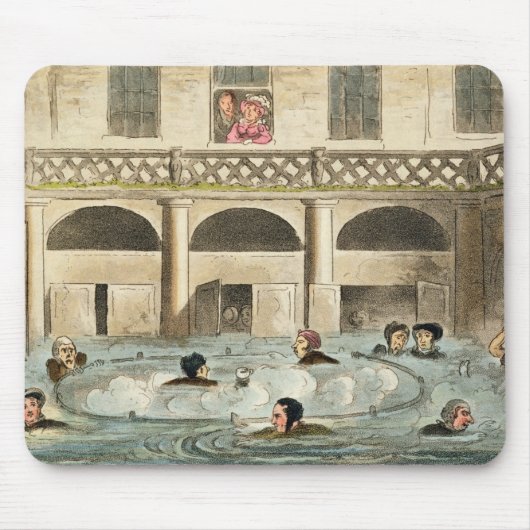 Tapis De Souris Public se baignant à Bath, ou cuisson à la (Devant)