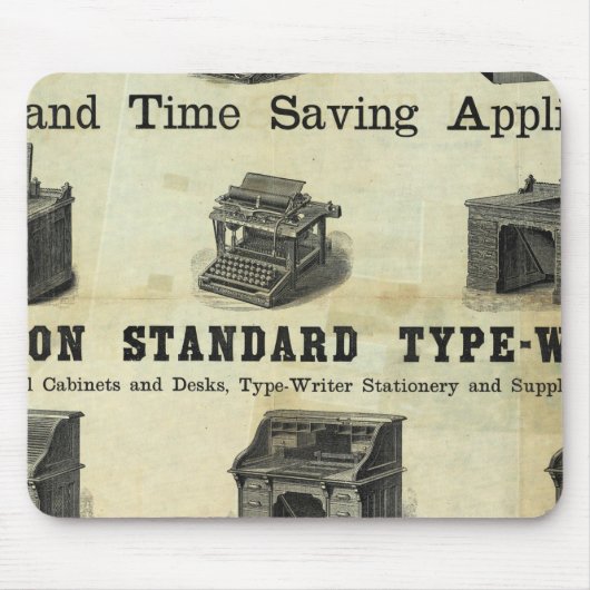 Tapis De Souris Publicité avec plan du guide (Devant)