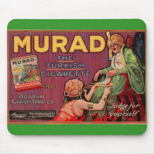 Tapis De Souris publicité pour cigarettes Murad 1919 (Devant)