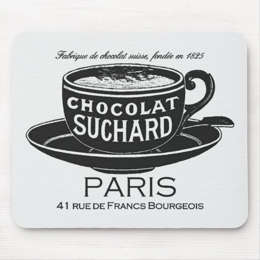 Tapis De Souris Publicité vintage au chocolat Suchard (Devant)