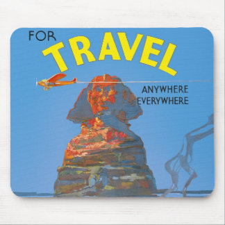 Tapis De Souris Publicité vintage Egypt Air Travel
