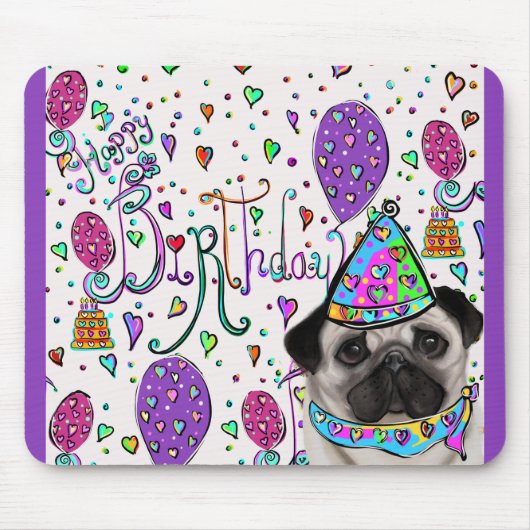 TAPIS DE SOURIS PUG (Devant)