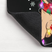 Tapis De Souris Pug Christmas Tree Lights Santa Dog Xmas Boys Pugm (Coin)