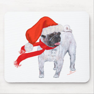 Tapis De Souris Pug de Noël