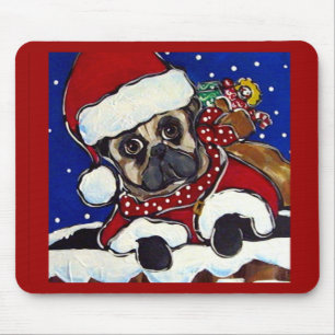 Tapis De Souris Pug de vacances