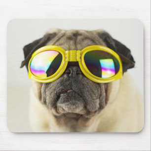 Tapis De Souris Pug with Goggles