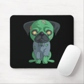 Tapis De Souris Pug zombie (Avec souris)