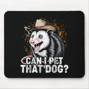 Tapis De Souris Puis-je caresser ce chien mème amoureux des animau