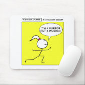 Tapis De Souris Puissance de fille de yoga (Avec souris)