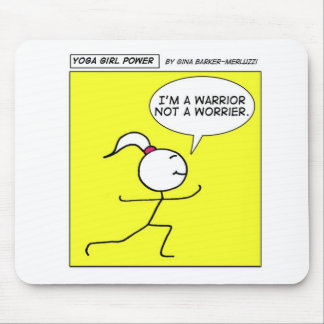 Tapis De Souris Puissance de fille de yoga