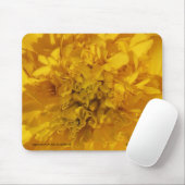 TAPIS DE SOURIS PUISSANCE FLEURIE JAUNE. (Avec souris)