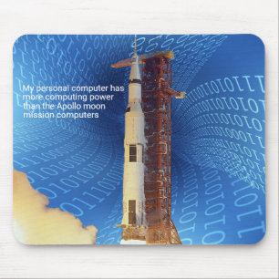 Tapis De Souris Puissance informatique Apollo 11