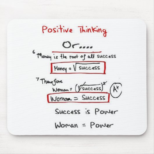 Tapis De Souris Puissance Mousepad de femme (Devant)