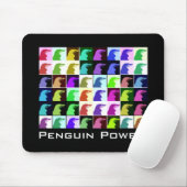 Tapis De Souris Puissance Mousepad de pingouin (Avec souris)