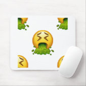 Tapis De Souris puking émoji (Avec souris)