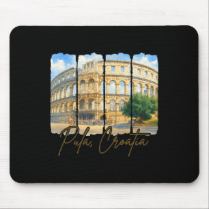 Tapis De Souris Pula Croatie Voyage Coup de pinceau Pula Croatie T