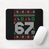 Tapis De Souris Pull Noël Laid 67 Six Sept 6 7 Mème Drôle (Avec souris)