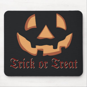 Tapis De Souris Pumpkin for Halloween in Black Mouse Pad