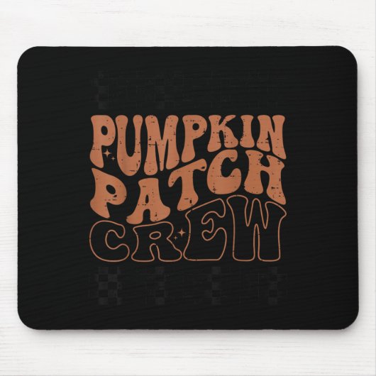 Tapis De Souris Pumpkin Patch Crew Halloween Pumpkin Patch Fall Fa (Devant)