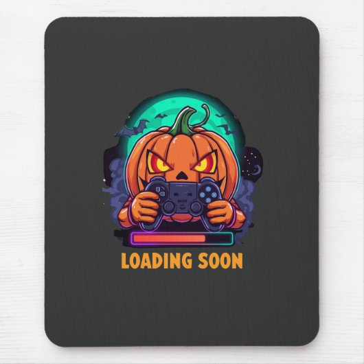 Tapis De Souris Pumpkin Quest Gamer Loading Design (Devant)