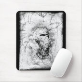 Tapis De Souris Punk Rocker avec Mohawk (Avec souris)