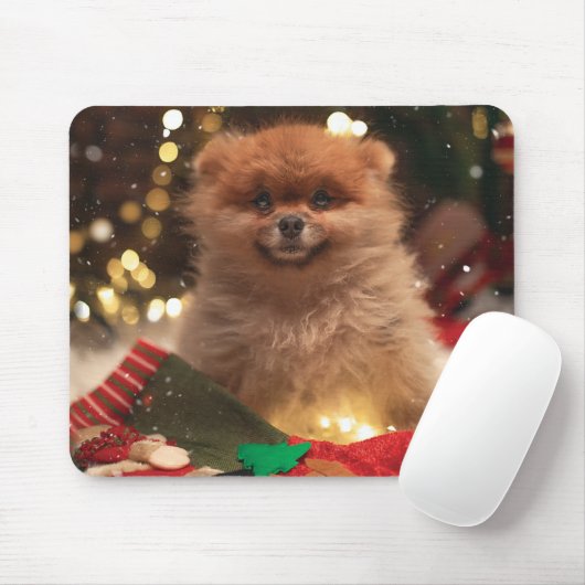 Tapis De Souris Puppy Christmas (Avec souris)