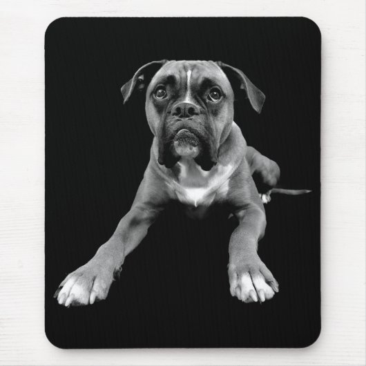 Tapis De Souris Puppy Dog Black Mousepad (Devant)