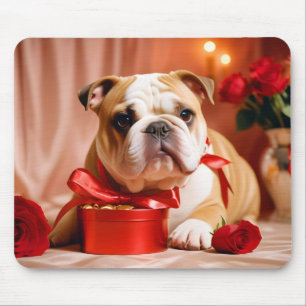 Tapis De Souris Puppy Love Tender Romantique Beau cadeau