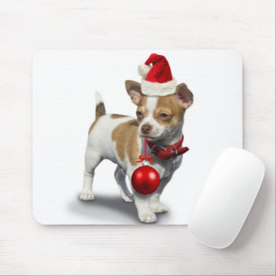 Tapis De Souris Puppy with christmas a et balle