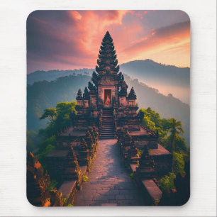 Tapis De Souris Pura Senja Bali - “Temple de Bali au coucher du so