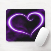 Tapis De Souris Purple Heart Mousepad (Avec souris)